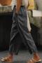 new casual plus-size slight stretch patchwork lace hollow pants_White_Gray_Dark Gray