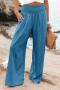 new casual plus-size slight stretch16-color high-waist wide-leg pants_Black_White_Gray_Pink_Red_Light Green_Dark Green_Sky Blue_Blue