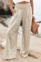 new casual plus-size slight stretch16-color high-waist wide-leg pants_Black_White_Gray_Pink_Red_Light Green_Dark Green_Sky Blue_Blue_Dark Blue_Purple_Darkviolet_Beige
