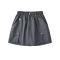 stylish non-stretch 6 colors pocket with lined cargo mini skirt(size run small)_Black_White_Dark Gray