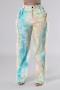 stylish plus size slight stretch 3 colors tassel high waist straight pants_Gray_Green_Multicolor