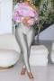 stylish slight stretch solid color tight high waist zip-up leggings_Black_Magenta_Sky Blue_Silver