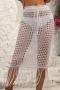 sexy slight stretch 5 colors solid color drawstring maxi skirt_Black_White