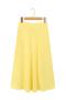 casual non-stretch satin 11 colors solid color high-waist midi dress_Black_Gray_Pink_Magenta_Yellow