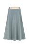 casual non-stretch satin 11 colors solid color high-waist midi dress_Black_Gray_Pink_Magenta_Yellow_Green_Sky Blue_Haze Blue