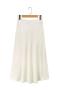casual non-stretch satin 11 colors solid color high-waist midi dress_Black_Gray_Pink_Magenta_Yellow_Green_Sky Blue_Haze Blue_Light Purple_Beige