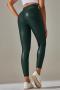 xs-xxl plus size pure color 6 colors pu leather stretch tight-fitting leggings_Black_Gray_Rose Red_Dark Green