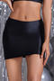 sexy slight stretch 8 colors high-waist slim mini skirt_Black