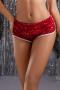 sexy slight stretch sequin decor 7 colors low-waist shorts(size run small)_Black_Red