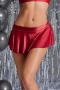 sexy slight stretch low-waist solid color mini skirt(size run small)_Black_White_Pink_Red
