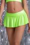 sexy slight stretch low-waist solid color mini skirt(size run small)_Black_White_Pink_Red_Light Green