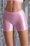 sexy slight stretch 8 colors high-waist solid color shorts(size run small)_Black_White_Pink