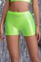 sexy slight stretch 8 colors high-waist solid color shorts(size run small)_Black_White_Pink_Rose Red_Light Green