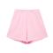 sexy non-stretch high-waist 4 colors solid color shorts_Black_White_Pink