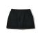sexy non-stretch high-waist solid color mini skirt(size run small)_Black