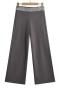 casual slight stretch sequin decor high-waist pants(size run small)_Black_Dark Gray