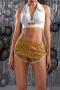 sexy slight stretch 7 colors sequins low waist shorts (only shorts)_Black_Red_Magenta_Dark Green_Blue_Gold