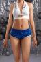 sexy slight stretch 7 colors sequins low waist shorts (only shorts)_Black_Red_Magenta_Dark Green_Blue