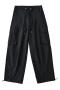 casual slight stretch five colors drawstring cargo pants(size run small)_Black