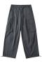 casual slight stretch five colors drawstring cargo pants(size run small)_Black_Dark Gray