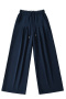 pure color stylish non-stretch casual high waist loose pants size run small_Black_Gray_Dark Gray_Dark Blue