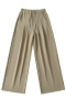 pure color stylish non-stretch casual high waist loose pants size run small_Black_Gray_Dark Gray_Dark Blue_Khaki