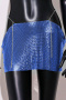 sexy solid color 6-colors metal sequins low waist mini skirt_Magenta_Green_Sky Blue_Blue