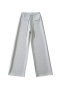 casual slight stretch 4 colors wide-leg straight sweatpants(size run small)_Black_Gray