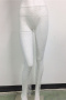 sexy non-stretch solid color music festival fishnet hollow rhinestone pants_Black_White