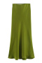 casual non stretch satin pure color high waist skirts_Black_White_Dark Gray_Pink_Red_Rose Red_Magenta_Green_Forest Green