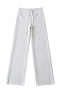 stylish slight stretch 5 colors high waist drawstring sweatpants(size run small)_Black_White