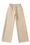 stylish slight stretch 5 colors high waist straight sweatpants(size run small)_Black_Gray_Dark Gray_Khaki