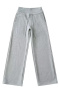 stylish slight stretch 5 colors high waist straight sweatpants(size run small)_Black_Gray
