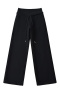 stylish slight stretch 5 colors high waist straight sweatpants(size run small)_Black