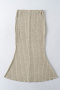 casual slight stretch ribbed knit high-waist midi skirt(size run small)_Black_Green_Beige