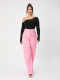 high quality stylish non-stretch 11 colors straight suit pants(only pants)_Black_White_Pink_Light Pink