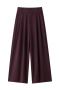 casual non-stretch 8 colors solid color high-waist pants_Black_White_Gray_Dark Gray_Rose Red