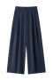 casual non-stretch 8 colors solid color high-waist pants_Black_White_Gray_Dark Gray_Rose Red_Yellow_Dark Blue