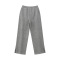 new casual no-stretch patchwork wool-like fabric wide-leg pants (size run small)_Dark Gray