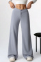 s-2xl stylish slight stretch pure color loose wide leg pants_Black_Gray