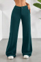 s-2xl stylish slight stretch pure color loose wide leg pants_Black_Gray_Rose Red_Dark Green