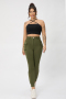high quality casual slight stretch pockets zip-up button all-match cargo pants_Dark Gray_Rose Red_Dark Green