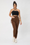 high quality casual slight stretch pockets zip-up button all-match cargo pants_Dark Gray_Rose Red_Dark Green_Dark Blue_Khaki _Brown