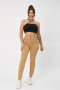 high quality casual slight stretch pockets zip-up button all-match cargo pants_Dark Gray_Rose Red_Dark Green_Dark Blue_Khaki _Brown_Gold