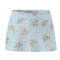casual non-stretch floral batch printing high-waist mini skirt(size run small)_Sky Blue