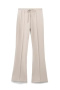 casual non-stretch 4 colors high-waist solid color pants_Black_Pink_Haze Blue_Beige
