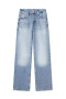 casual non-stretch denim 6 colors high-waist jeans_Black_Gray_Sky Blue_Haze Blue_Blue