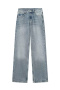 casual non-stretch denim 6 colors high-waist jeans_Black_Gray_Sky Blue_Haze Blue