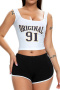 casual plus size slight stretch 13 colors slim mid waist shorts (only shorts)_Black