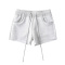 casual slight stretch 3 colors low-waist drawstring shorts(size run small)_Black_Gray